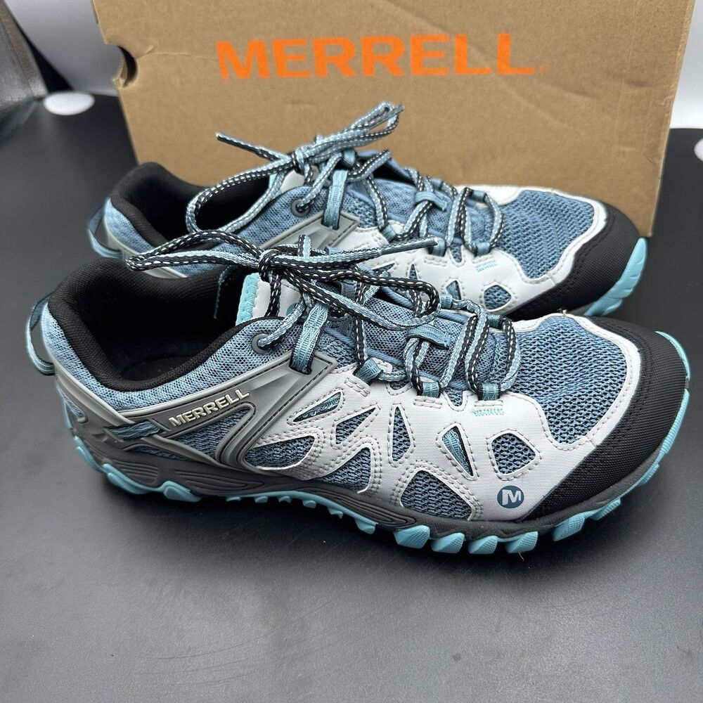 Merrell All Out Blaze Aero Sport J65032 Womens 11 Blue Hiking Trail Water Shoes